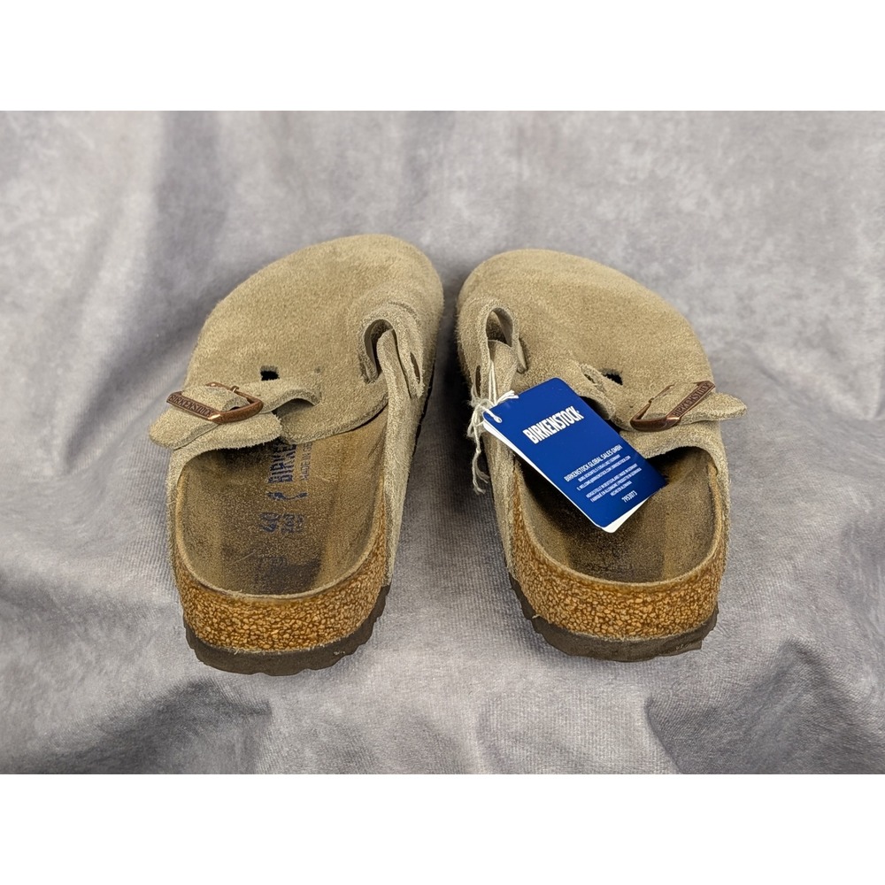 Birkenstock Taupe Suede Clogs - Picture 4 of 6